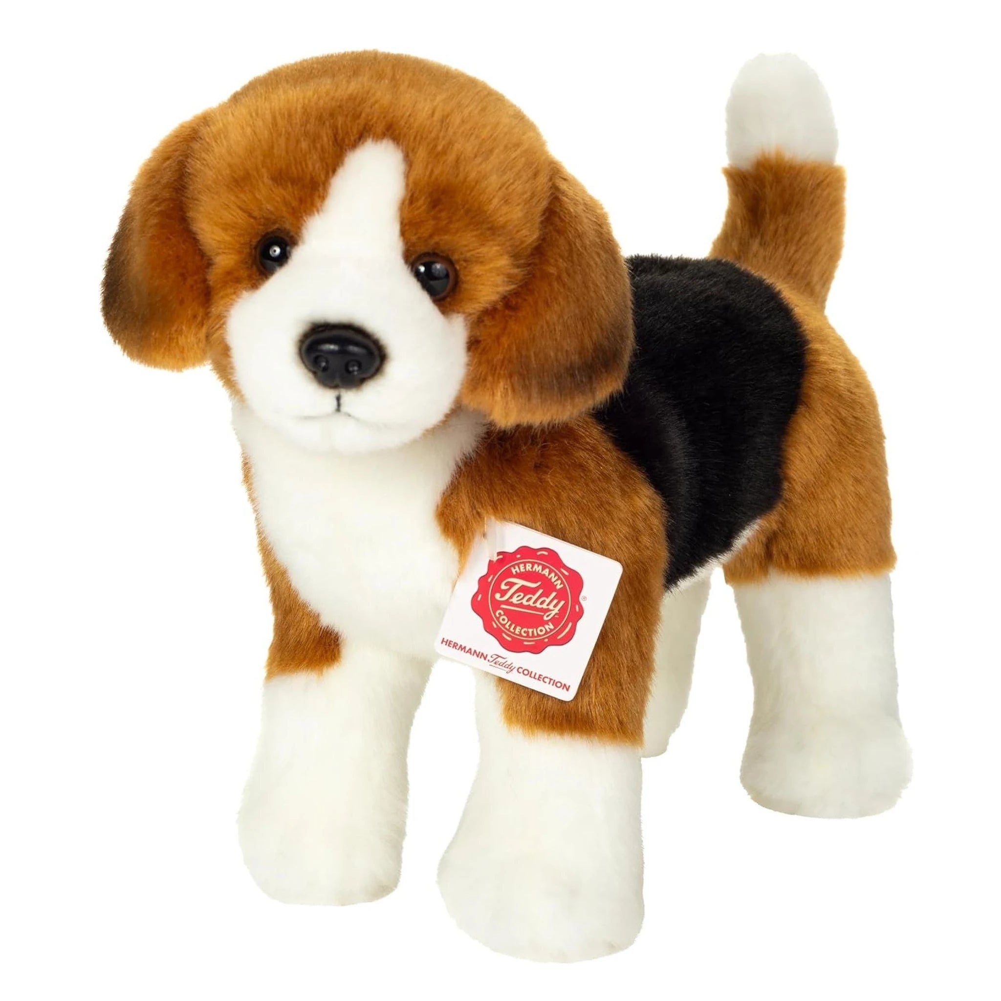 Knuffel Beagle kort model