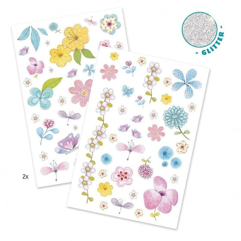 Tattoo -  Glitter veldbloemen