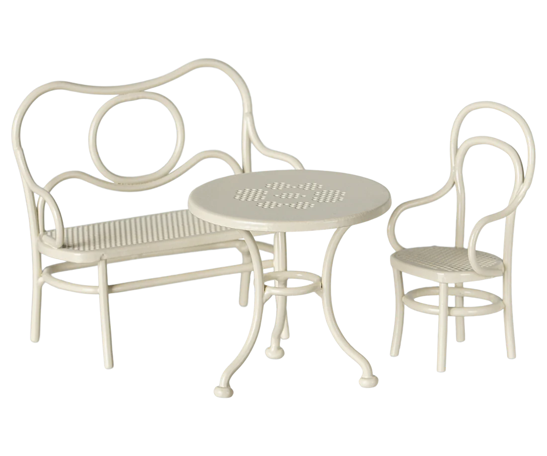 Cafe Set Klein Off white