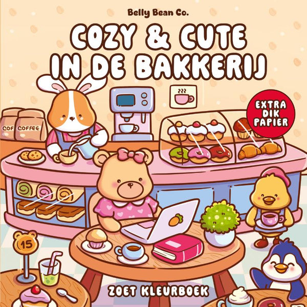 kleurboek Cozy & Cute in de bakkerij