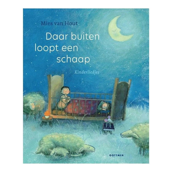 Daar buiten loopt een schaap