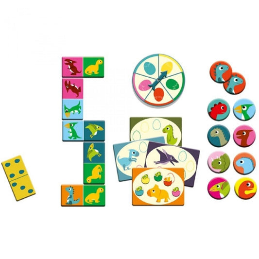 Dino Bingo Memorie en Domino