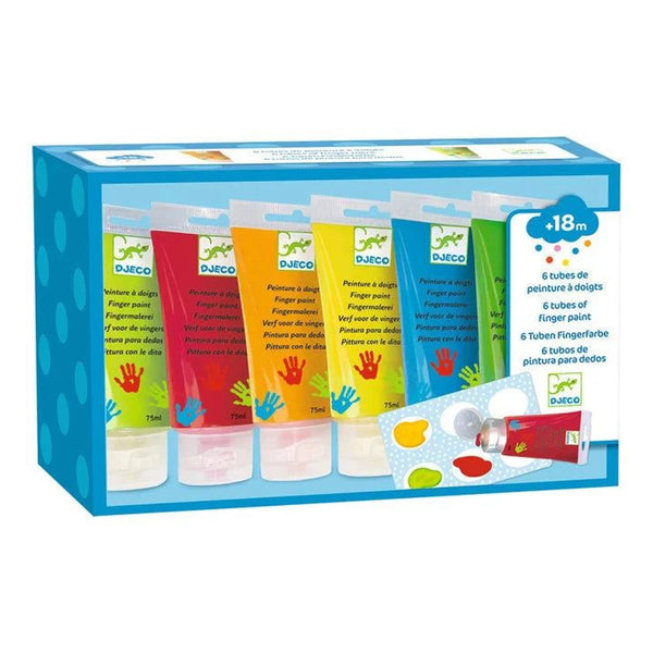 6 Tubes vingerverf