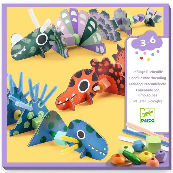 Knutselset 3D Dino´s rijgen