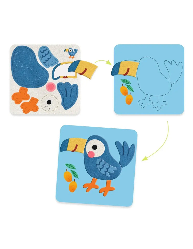 Knutseldoos - Viltplaten Dieren