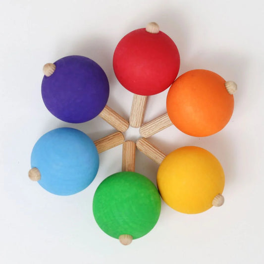 Houten Regenboog Spinning Tops