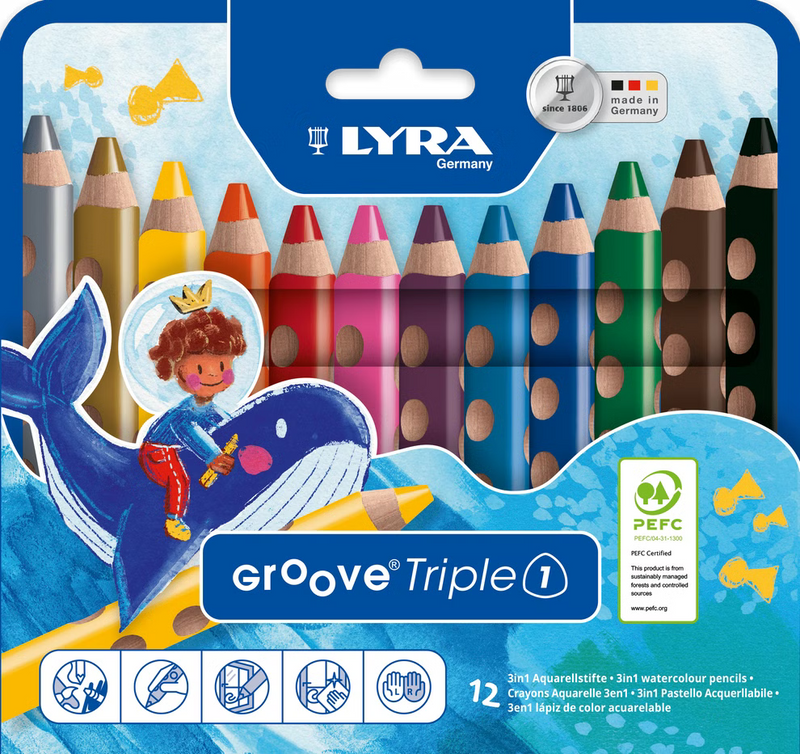 Triple Groove - 12 stuks