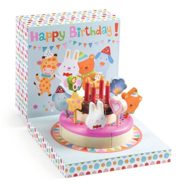 Houten Verjaardagstaart - Happy Birthday