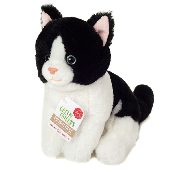 Knuffel Kat Zwart/Wit