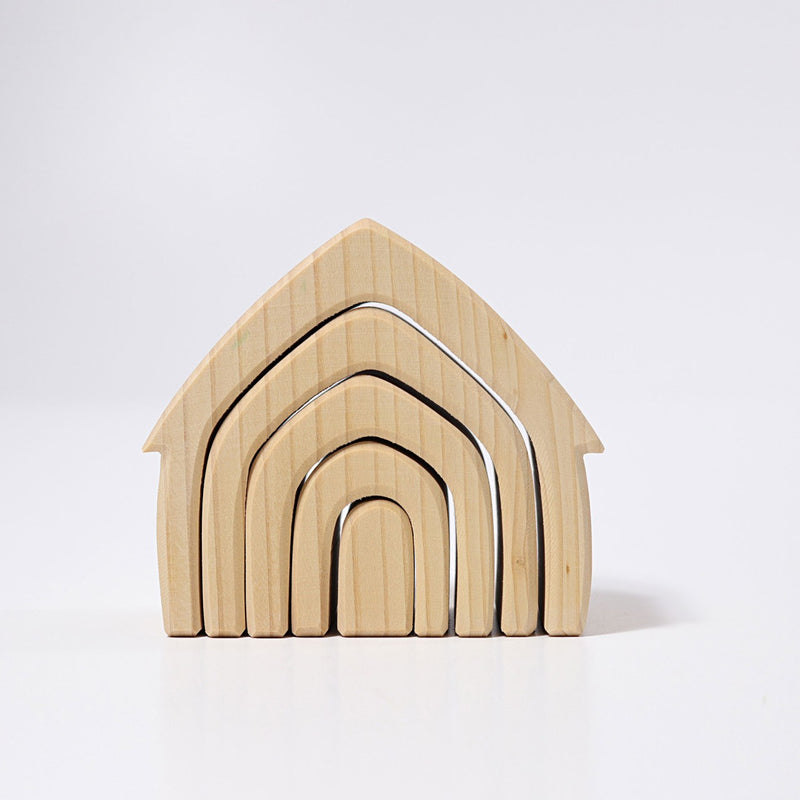 Houten Huisje Naturel