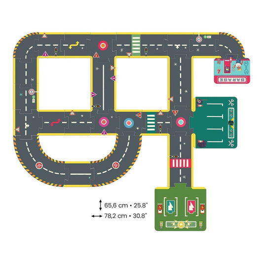 Vloerpuzzel - Autoweg