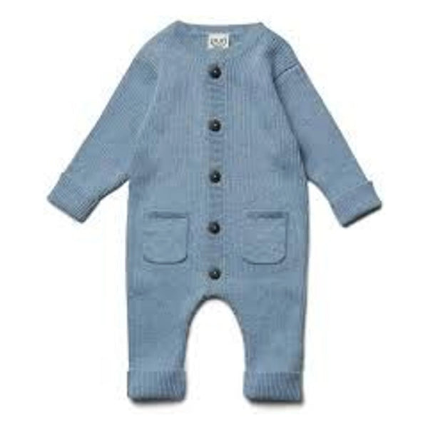 Boxpakje met knoopjes - Blauw