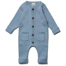 Boxpakje met knoopjes - Blauw