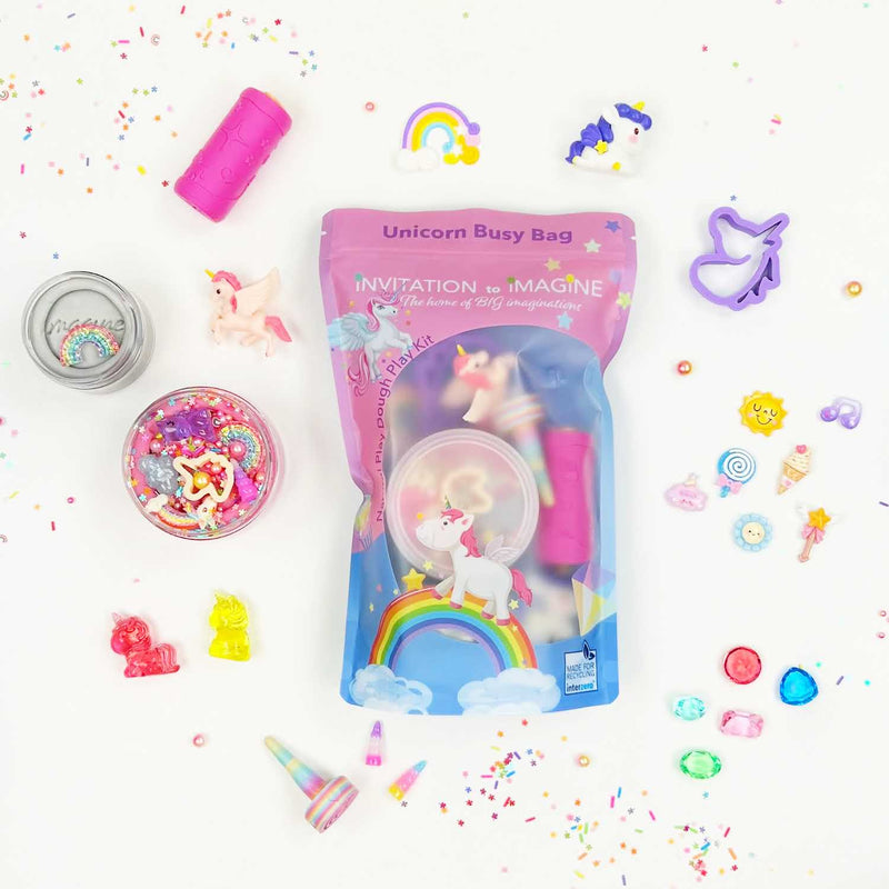 Speelklei Unicorn Busy Bag
