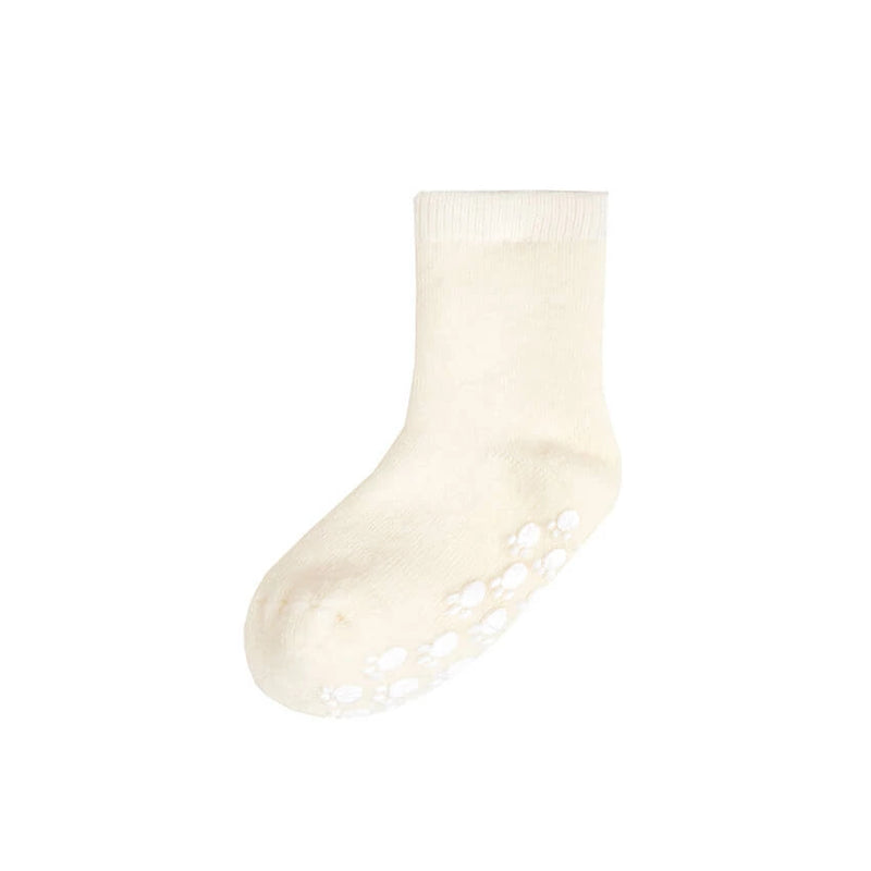 Wollen Sokken met Anti-Slip - Wit