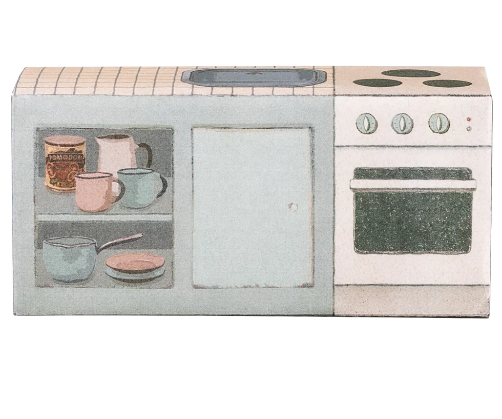 Kookset incl. kartonnen fornuis groot