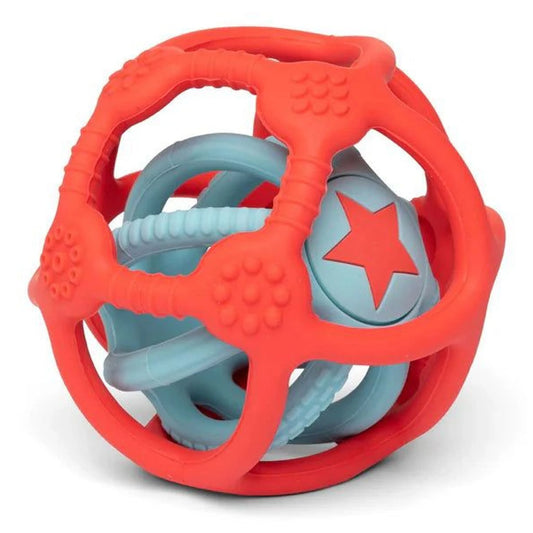 Set van 2 sensorische ballen - Oranje -Licht Blauw