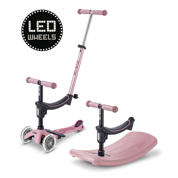 Mini Micro 6in1 step Rock & Go LED - Roze