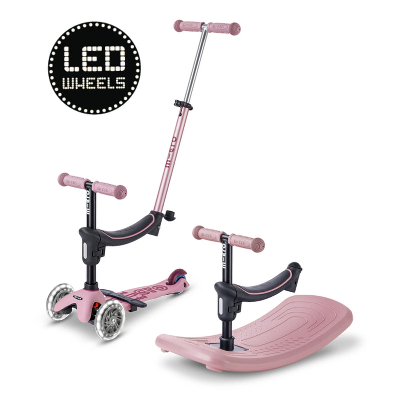 Mini Micro 6in1 step Rock & Go LED - Roze