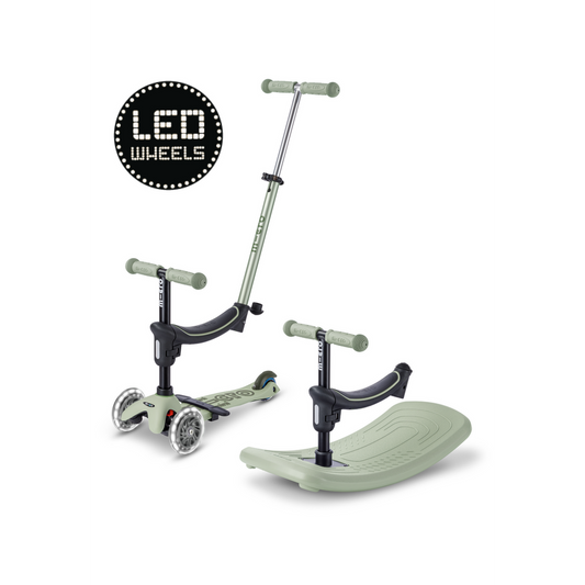 Mini Micro 6in1 step Rock & Go LED - Olive groen