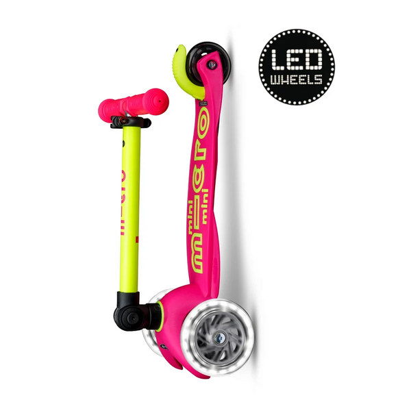 Micro Mini Deluxe LED inklapbaar Neon Roze Geel
