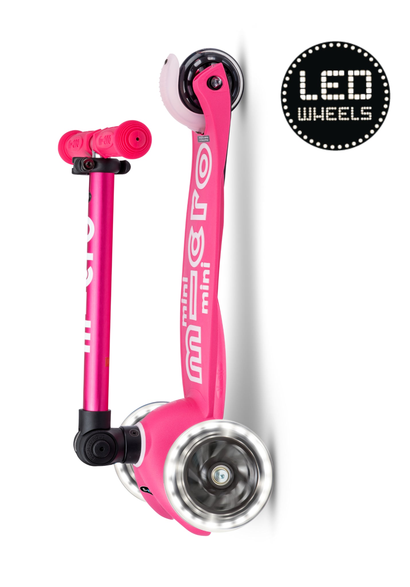Micro Mini Inklapbaar LED Pink