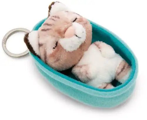 Sleutelhanger Sleeping Pets - Kat Bruin