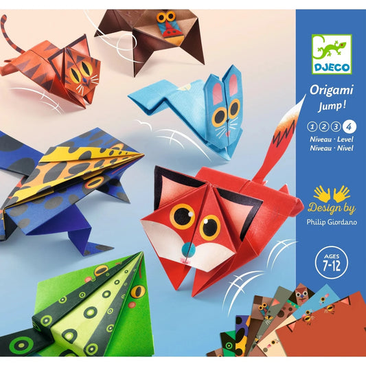Origami springende dieren