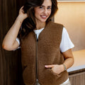 Bodywarmer Pos Ultra Light Teddy Brown