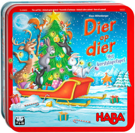 Dier op dier - Kerststapelspel