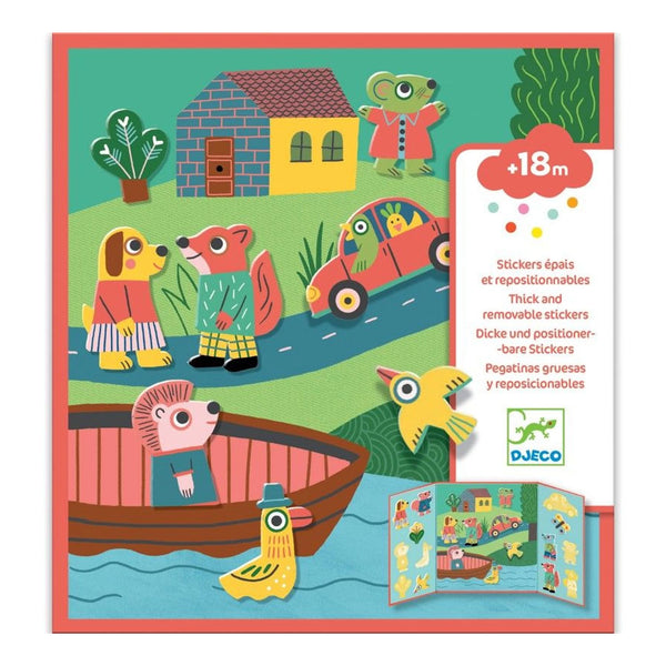 Herbruikbare stickers - Dieren