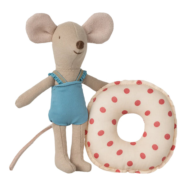 Strandmuis met zwemband Red Dot
