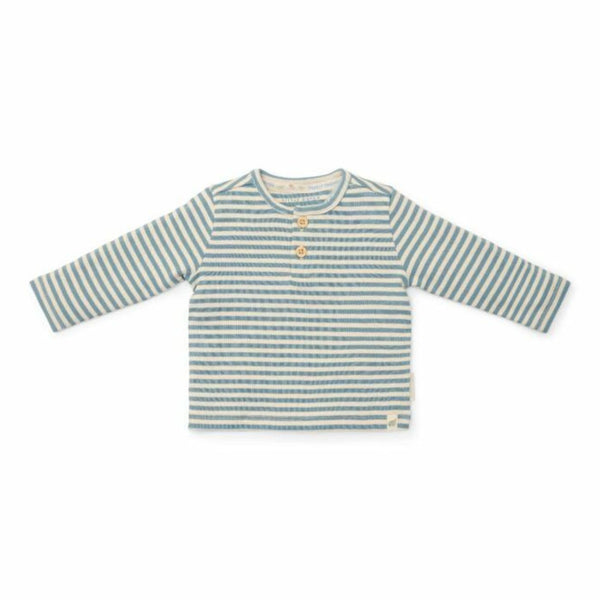 T-shirt Lange Mouwen Stone Blue Stripe