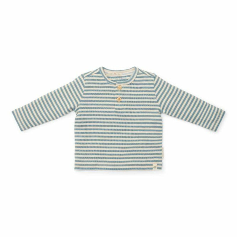 T-shirt Lange Mouwen Stone Blue Stripe