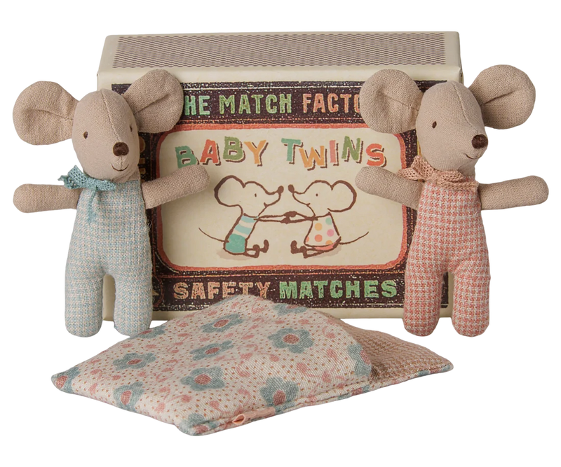 Tweeling Muisjes baby in Luciferdoosje