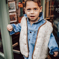 Bodywarmer Tyb Jr Ultra Light Beige Multi Dots