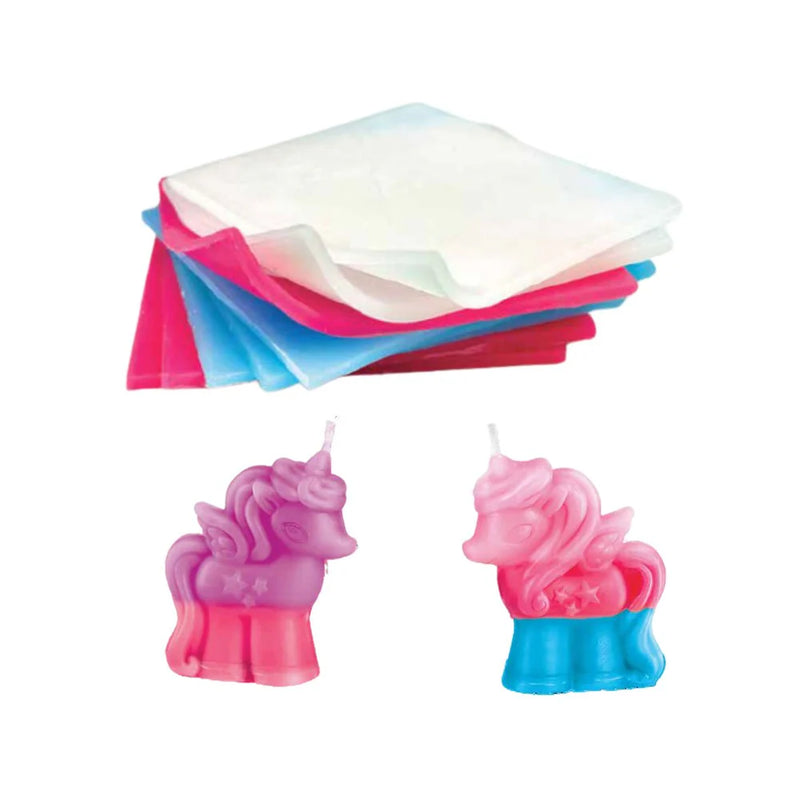 3d unicorn kaarsen maak set