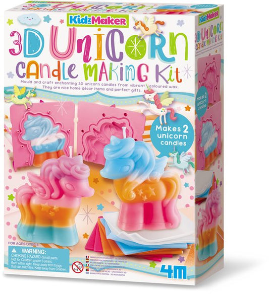 3d unicorn kaarsen maak set