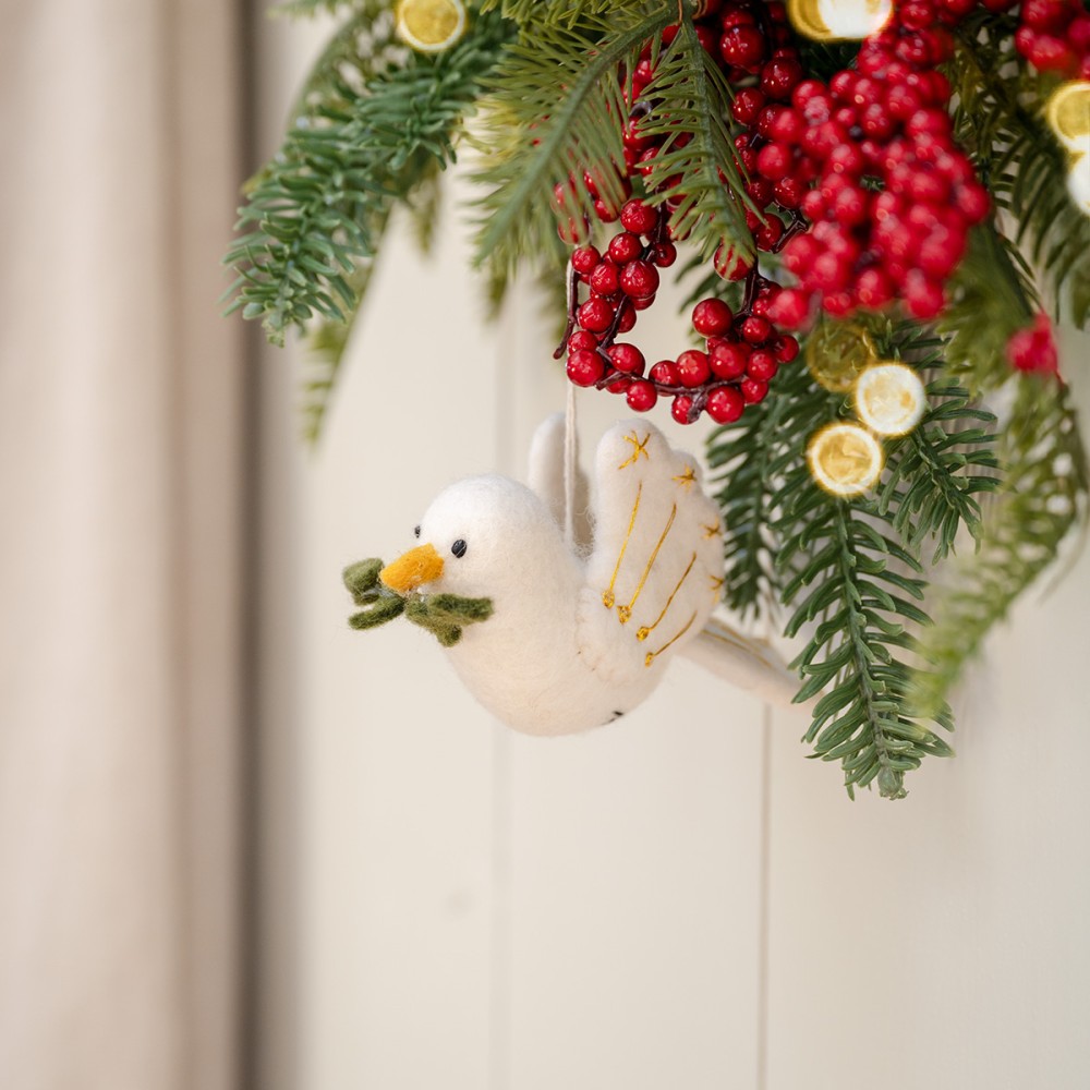 Vredesduif Goud met Olijftakje