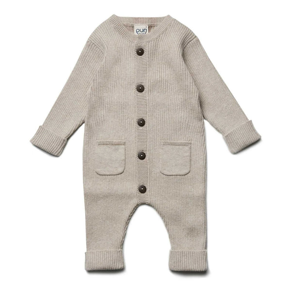 Boxpakje met knoopjes - Beige