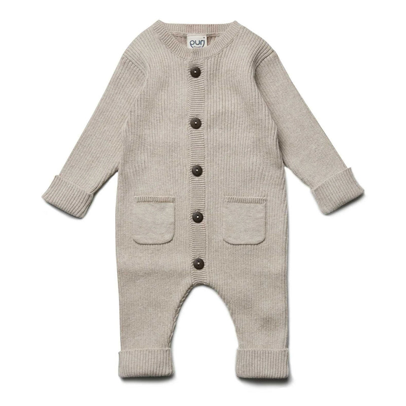 Boxpakje met knoopjes - Beige