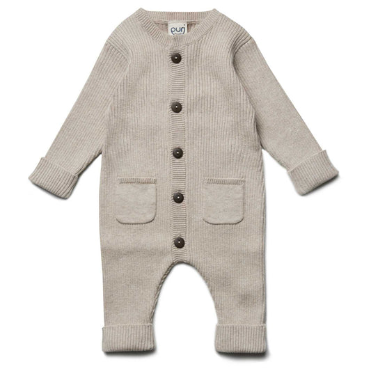 Boxpakje met knoopjes - Beige