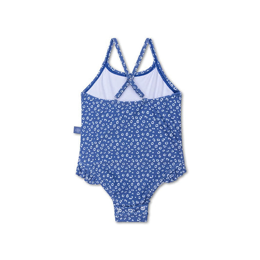 Badpak Blauw Panterprint