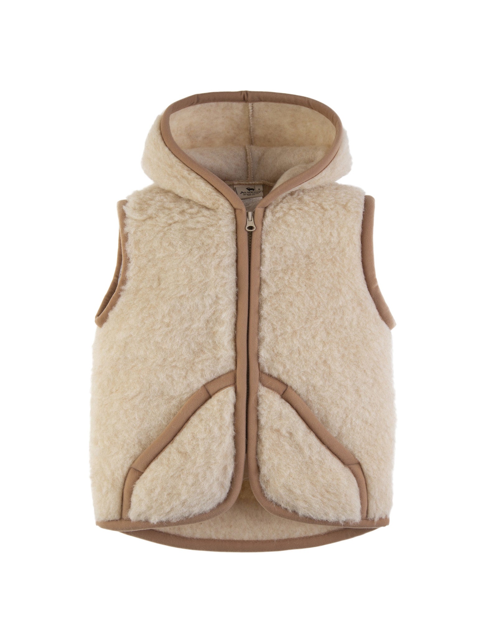 alwero Robby beige wollen bodywarmer 