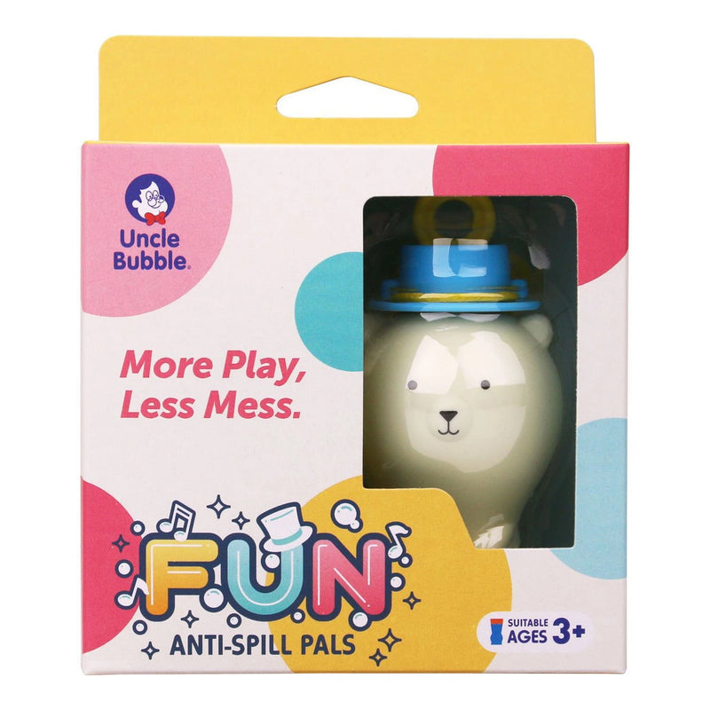 Anti knoei Bellenblaas - witte Beer, Uncle bubble