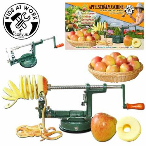 appelschilmachine, kids at work