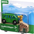 Laad afbeelding in galerijweergave, Brio Giraffe & wagon
