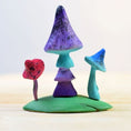Laad afbeelding in galerijweergave, bumbu-toys-houten-magische-paddenstoelen-set
