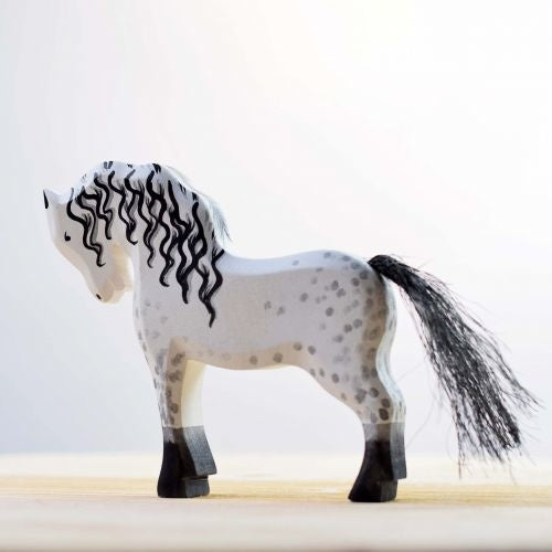 bumbu toys houten paard wit