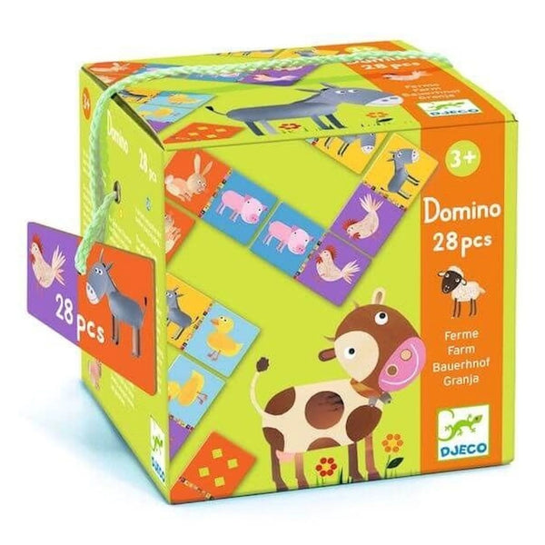 djeco, domino, boerderij